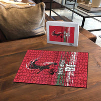 Hungary Basketball Custom Puzzle Come On Magyars Grunge Style - Wonder Print Shop