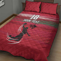 Hungary Basketball Custom Quilt Bed Set Come On Magyars Grunge Style - Wonder Print Shop