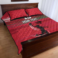 Hungary Basketball Custom Quilt Bed Set Come On Magyars Grunge Style - Wonder Print Shop