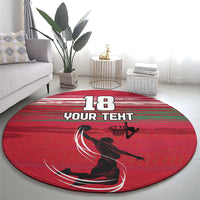Hungary Basketball Custom Round Carpet Come On Magyars Grunge Style - Wonder Print Shop
