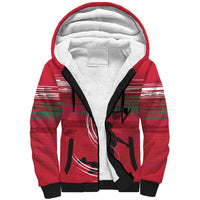 Hungary Basketball Custom Sherpa Hoodie Come On Magyars Grunge Style - Wonder Print Shop