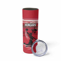 Hungary Basketball Custom Skinny Tumbler Come On Magyars Grunge Style - Wonder Print Shop