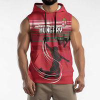 Hungary Basketball Custom Sleeveless Hoodie Come On Magyars Grunge Style - Wonder Print Shop