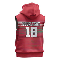 Hungary Basketball Custom Sleeveless Zip Hoodie Come On Magyars Grunge Style - Wonder Print Shop
