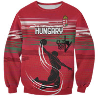 Hungary Basketball Custom Sweatshirt Come On Magyars Grunge Style - Wonder Print Shop