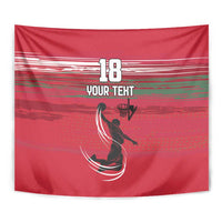 Hungary Basketball Custom Tapestry Come On Magyars Grunge Style - Wonder Print Shop
