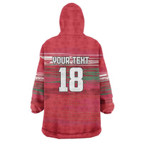 Hungary Basketball Custom Wearable Blanket Hoodie Come On Magyars Grunge Style - Wonder Print Shop