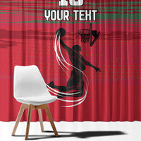 Hungary Basketball Custom Window Curtain Come On Magyars Grunge Style - Wonder Print Shop