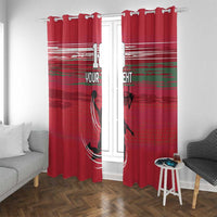 Hungary Basketball Custom Window Curtain Come On Magyars Grunge Style - Wonder Print Shop