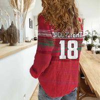 Hungary Basketball Custom Women Casual Shirt Come On Magyars Grunge Style - Wonder Print Shop