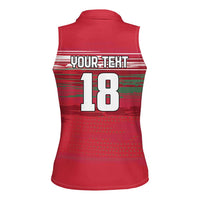 Hungary Basketball Custom Women Sleeveless Polo Shirt Come On Magyars Grunge Style - Wonder Print Shop