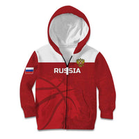Russia Basketball Custom Kid Hoodie Go Champion - Wonder Print Shop
