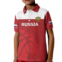 Russia Basketball Custom Kid Polo Shirt Go Champion - Wonder Print Shop