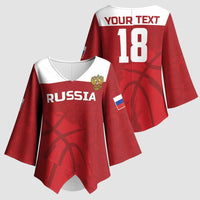 Russia Basketball Custom Kimono Sleeve Blouse Go Champion - Wonder Print Shop