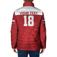 Russia Basketball Custom Padded Jacket Go Champion - Wonder Print Shop