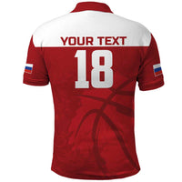 Russia Basketball Custom Polo Shirt Go Champion - Wonder Print Shop