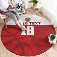 Russia Basketball Custom Round Carpet Go Champion - Wonder Print Shop