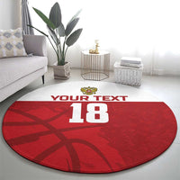 Russia Basketball Custom Round Carpet Go Champion - Wonder Print Shop