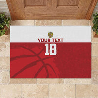 Russia Basketball Custom Rubber Doormat Go Champion - Wonder Print Shop