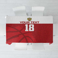 Russia Basketball Custom Tablecloth Go Champion - Wonder Print Shop