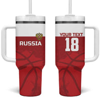 Russia Basketball Custom Tumbler With Handle Go Champion - Wonder Print Shop