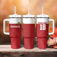 Russia Basketball Custom Tumbler With Handle Go Champion - Wonder Print Shop