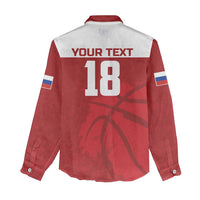 Russia Basketball Custom Women Casual Shirt Go Champion - Wonder Print Shop