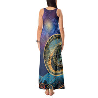 Czech Republic Astronomical Clock Tank Maxi Dress Zodiac Signs In Space - Wonder Print Shop