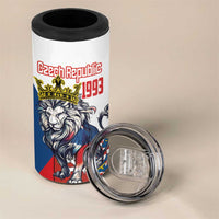 Personalized Czech Republic Restoration Day 4 in 1 Can Cooler Tumbler Double-Tailed Lion Truth Prevails - Wonder Print Shop