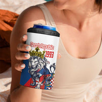 Personalized Czech Republic Restoration Day 4 in 1 Can Cooler Tumbler Double-Tailed Lion Truth Prevails - Wonder Print Shop