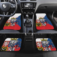 Personalized Czech Republic Restoration Day Car Mats Double-Tailed Lion Truth Prevails - Wonder Print Shop