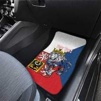 Personalized Czech Republic Restoration Day Car Mats Double-Tailed Lion Truth Prevails - Wonder Print Shop