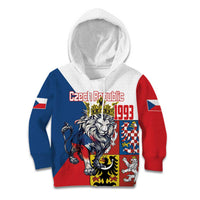 Personalized Czech Republic Restoration Day Kid Hoodie Double-Tailed Lion Truth Prevails - Wonder Print Shop