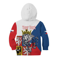 Personalized Czech Republic Restoration Day Kid Hoodie Double-Tailed Lion Truth Prevails - Wonder Print Shop