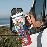 Personalized Czech Republic Restoration Day Tumbler With Handle Double-Tailed Lion Truth Prevails - Wonder Print Shop