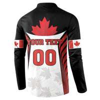 Custom Canada Hockey Button Sweatshirt Moose Playing Ice Hockey