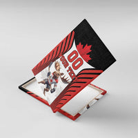 Custom Canada Hockey Canvas Wall Art Moose Playing Ice Hockey