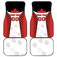 Custom Canada Hockey Car Mats Moose Playing Ice Hockey