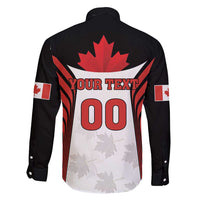 Custom Canada Hockey Family Matching Short Sleeve Bodycon Dress and Hawaiian Shirt Moose Playing Ice Hockey