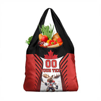 Custom Canada Hockey Grocery Bag Moose Playing Ice Hockey