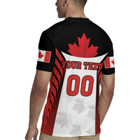 Custom Canada Hockey Rugby Jersey Moose Playing Ice Hockey