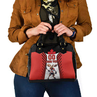 Custom Canada Hockey Shoulder Handbag Moose Playing Ice Hockey