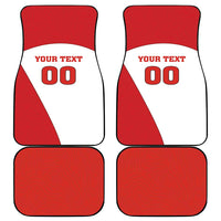 Custom England Football Car Mats Lion Mascot Sporty Version