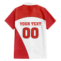 Custom England Football Hawaiian Shirt Lion Mascot Sporty Version