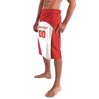 Custom England Football Lavalava Lion Mascot Sporty Version