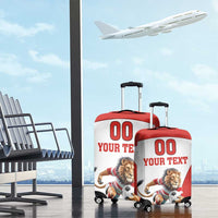 Custom England Football Luggage Cover Lion Mascot Sporty Version