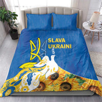Stand For Ukraine Bedding Set Dove Of Peace Sunflower