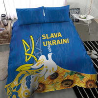 Stand For Ukraine Bedding Set Dove Of Peace Sunflower