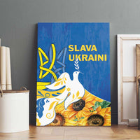 Stand For Ukraine Canvas Wall Art Dove Of Peace Sunflower