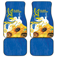 Stand For Ukraine Car Mats Dove Of Peace Sunflower